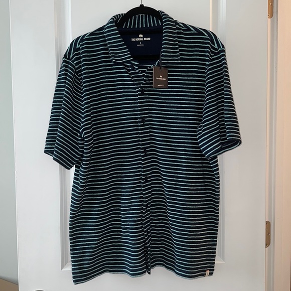 The Normal Brand Towel Terry Button Down - Picture 5 of 7